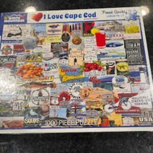 White Mountain “I Love Cape Cod” 1000 Piece Puzzle NWT Sealed